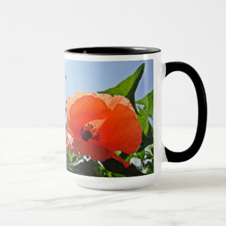 Mug Coquelicot rouge : "Bonne journée !"