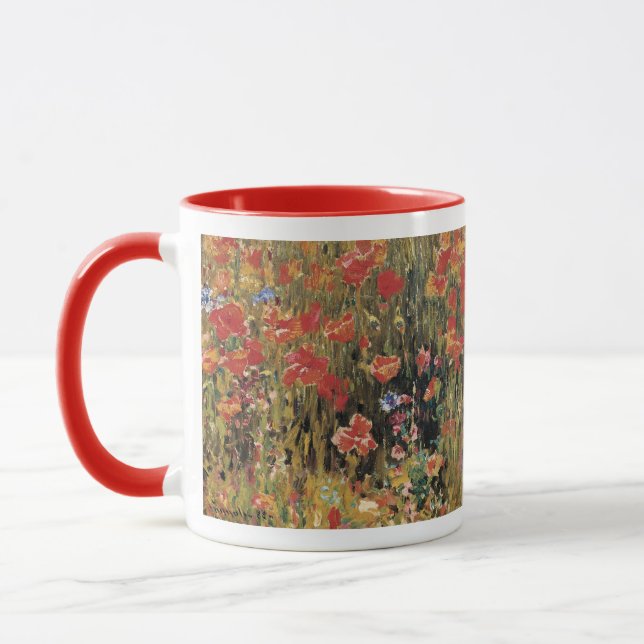 Mug Coquelicots par Robert Vonnoh, Impressionnisme Vin (Gauche)