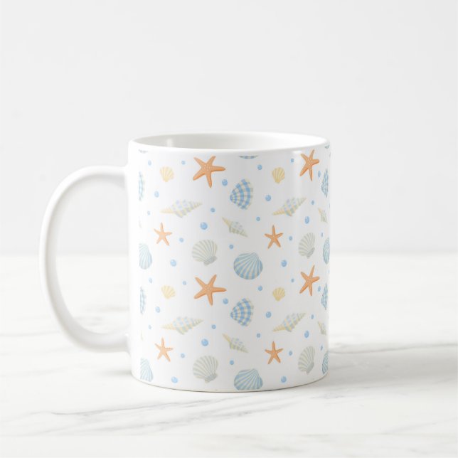 Mug Coques de mer et poisson Starfish (Gauche)