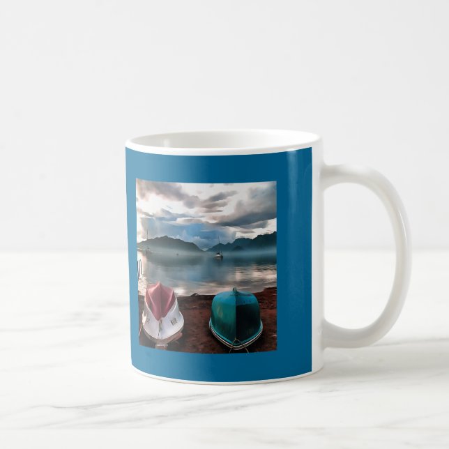 Mug Coques des bateaux et marmaris Hiver (Droite)