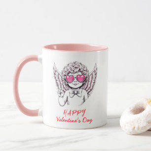Mug Coquette ange chérubin cœur Joyeuse Saint-Valentin