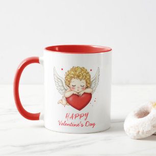 Mug Coquette angel cherub coeur Heureuse Sainte-Valent