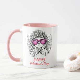 Mug Coquette angel cherub coeur Heureuse Sainte-Valent
