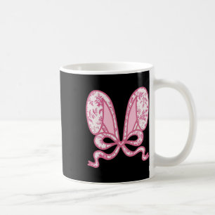 Mug Coquette Bow Bunny Ears Joyeux Rabbit de Pâques