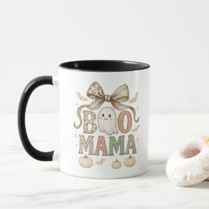 Mug Coquette Bow Halloween Ghost Boo Mama Cadeau Maman