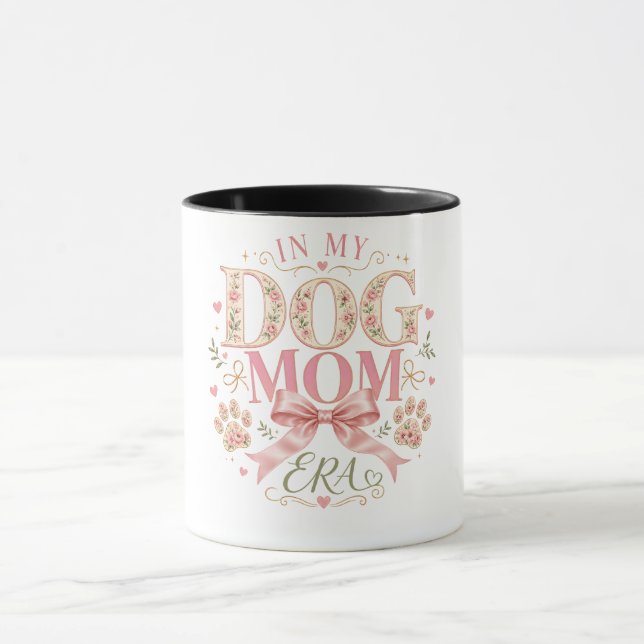 Mug Coquette Florale À l'Ère de Maman de Chien (Centre)
