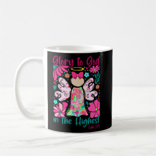 Mug Coquette Gloire chrétienne à Dieu - Écriture de Bo