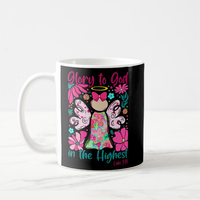 Mug Coquette Gloire chrétienne à Dieu - Écriture de Bo (Gauche)