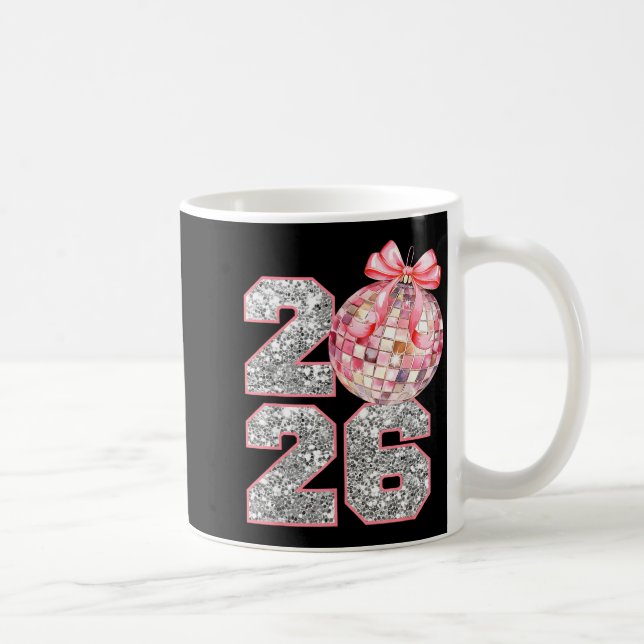 Mug Coquette Happy New Year Party 2026 Family Women Gi (Droite)