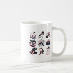 Mug Coquette mignonne Halloween vaches rose noire Hall