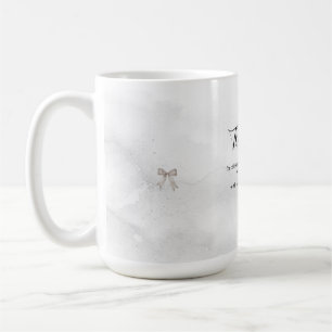 Mug Coquette noire élégante minimaliste 50 ans