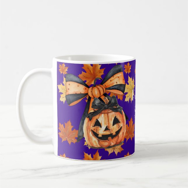 Mug Coquette Pumpkin Spice Halloween  (Gauche)