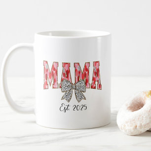 Mug Coquette rouge et rose chic Bow Mama