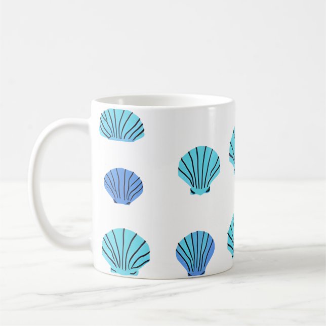 Mug Coquillage bleu (Gauche)