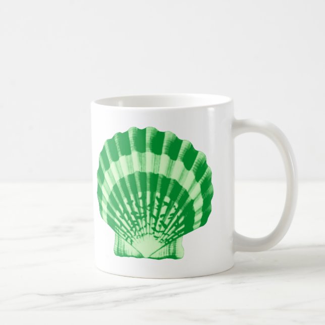 Mug Coquillage - vert émeraude (Droite)