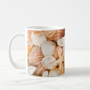 Mug Coquillages arrière - plan : thème marin.