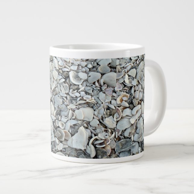 Mug Coquillages de Plage Côtière (Devant droit)