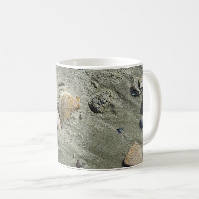 Mug Coquillages Et Boue De Café De Sable (Devant droit)