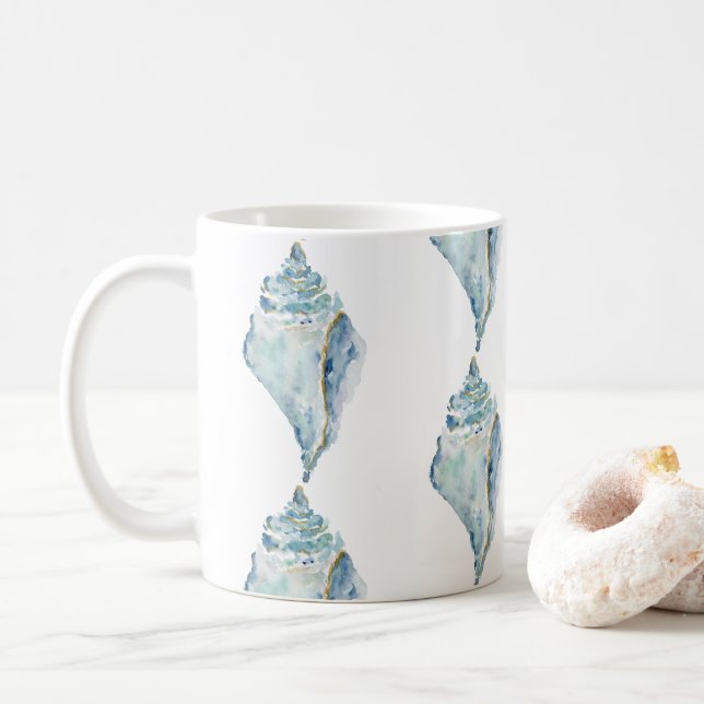 Mug Coquille aquarelle (Avec donut)