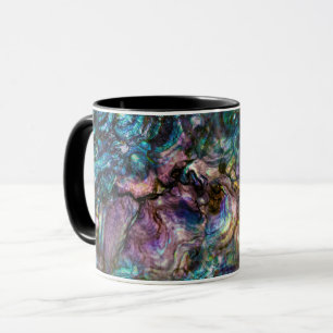 Mug Coquille de l'ormeau iridescent arc-en-ciel