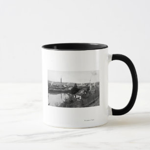 Mug Coquille, OR Vue ville et scieries