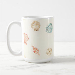 Mug Coquilles Marines Motif Sans Couture