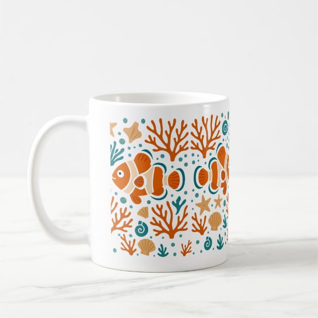 Mug Corail de poisson clown (Gauche)