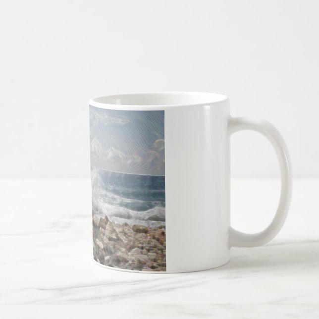 Mug Corail et vagues (Droite)