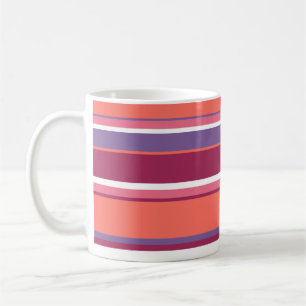 Mug Corail vivant, rouge et violet