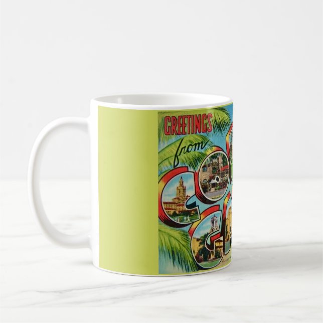 Mug Coral Gables Floride Bienvenue (Gauche)