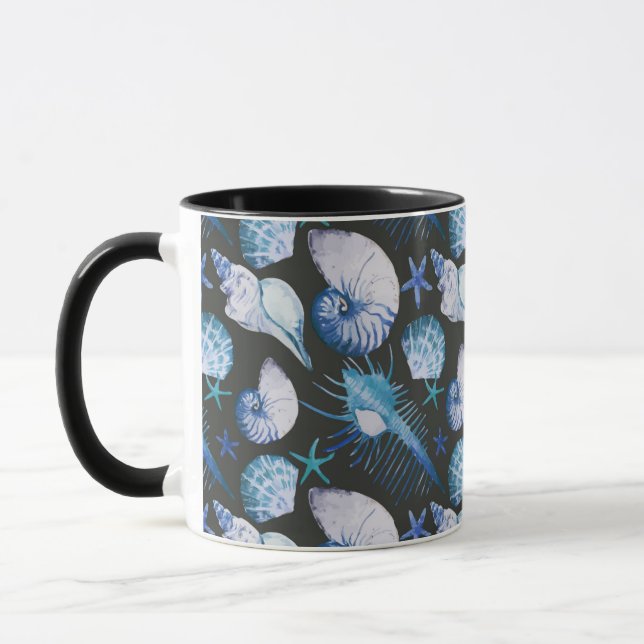 Mug Coraux avec le motif de coquilles (Gauche)