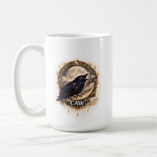 Mug Corbeau céleste Lune Gothique Nuit Nature Vibes