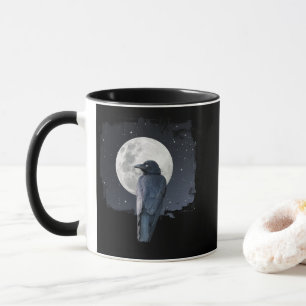 Mug Corbeau de la forêt Lune froide