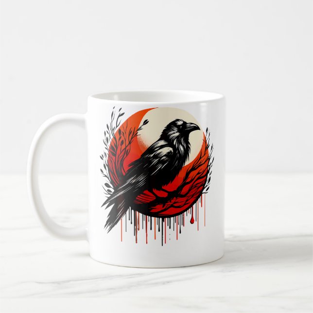 Mug Corbeau de la Lune Rouge (Gauche)