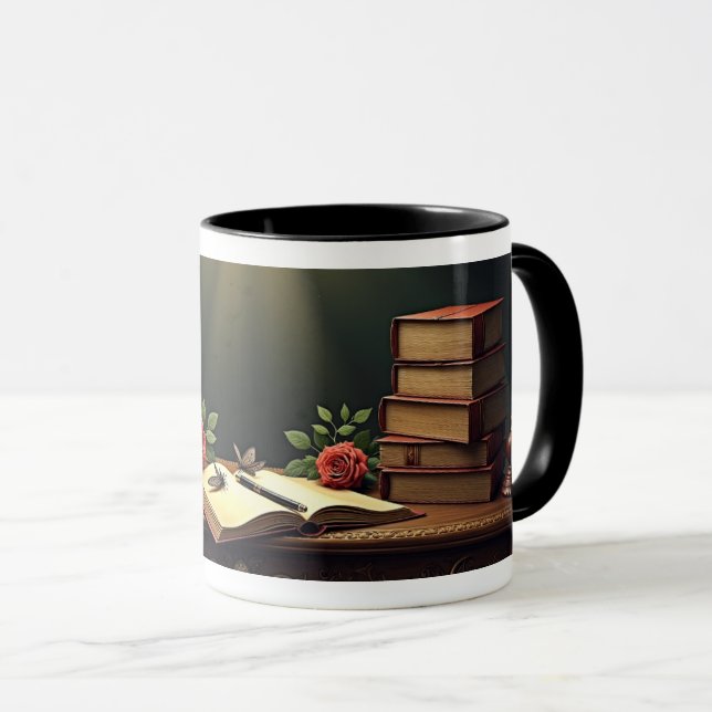 Mug Corbeau et Crâne (Devant droit)