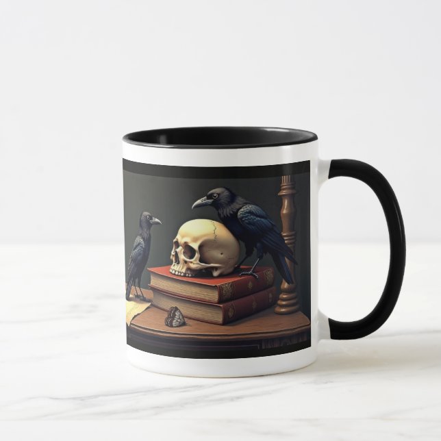 Mug Corbeau et Crâne (Droite)