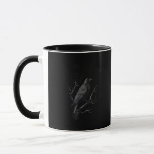 Mug Corbeau, F-Caw-F Oiseau Drôle Style Vintage