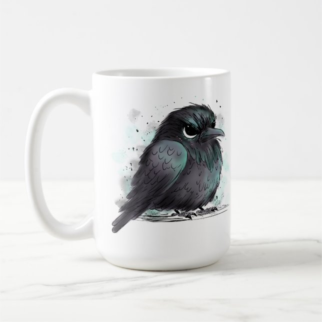 Mug Corbeau grincheux (Gauche)