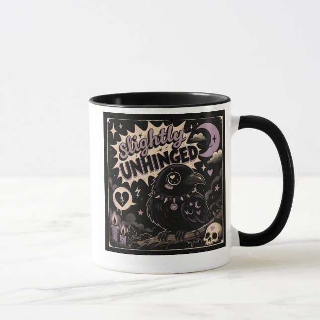 Mug Corbeau légèrement détraqué (Droite)
