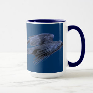 Mug Corbeau noir volant gothique, celtique, Wiccan