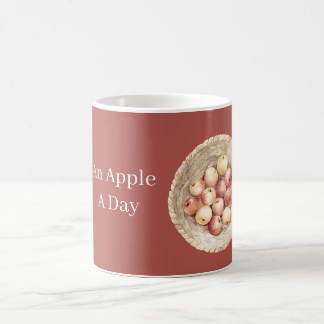 Mug Corbeille Une Pomme Par Jour (Centre)