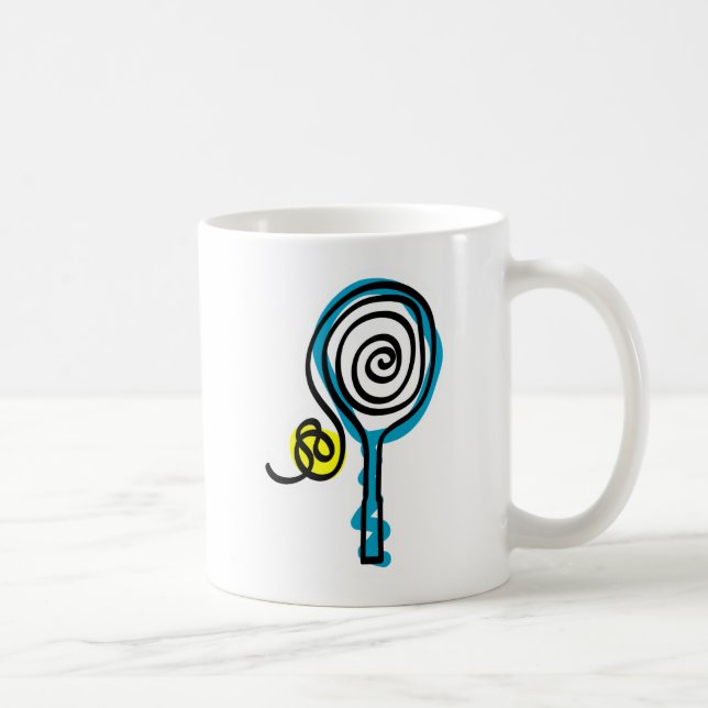Mug Corde spirale de tennis colorée (Droite)