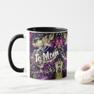 Mug Cordes de texture or et noire