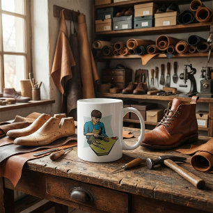 Mug Cordonnier Réparateur de Chaussures Bottier Vintag