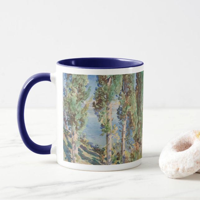 Mug Corfu Cyprès par John Singer Sargent (Avec donut)