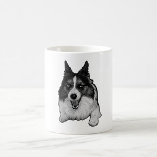 Mug Corgi baisé à la neige Bonjour