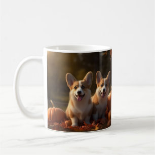 Mug Corgi  chiot Automne Délice Citrouille 