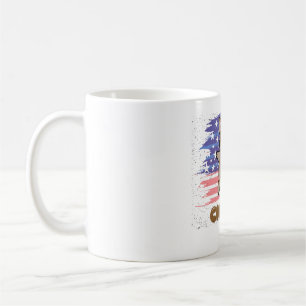 Mug Corgi Chonky Drapeau USA Patriotique Cadeau Drôle