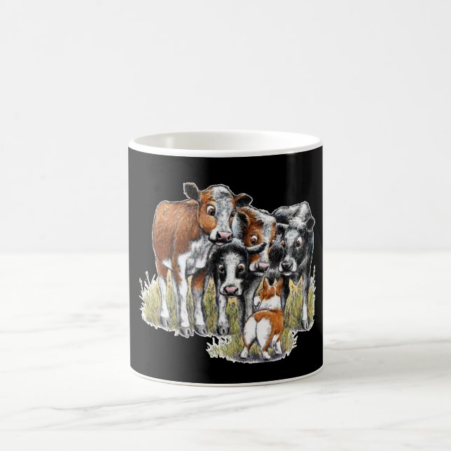 Mug Corgi et les vaches (Centre)