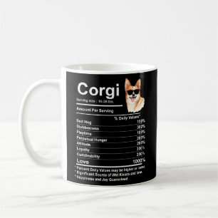 Mug Corgi Faits Nutrition Cardigan Pembroke Corgi Mama